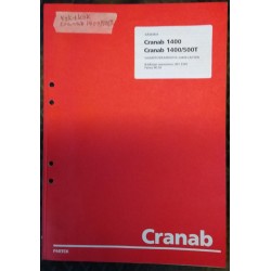 CRANAB 1400 + 1400/500T (suomi) - Käsi- ja varaosakirja